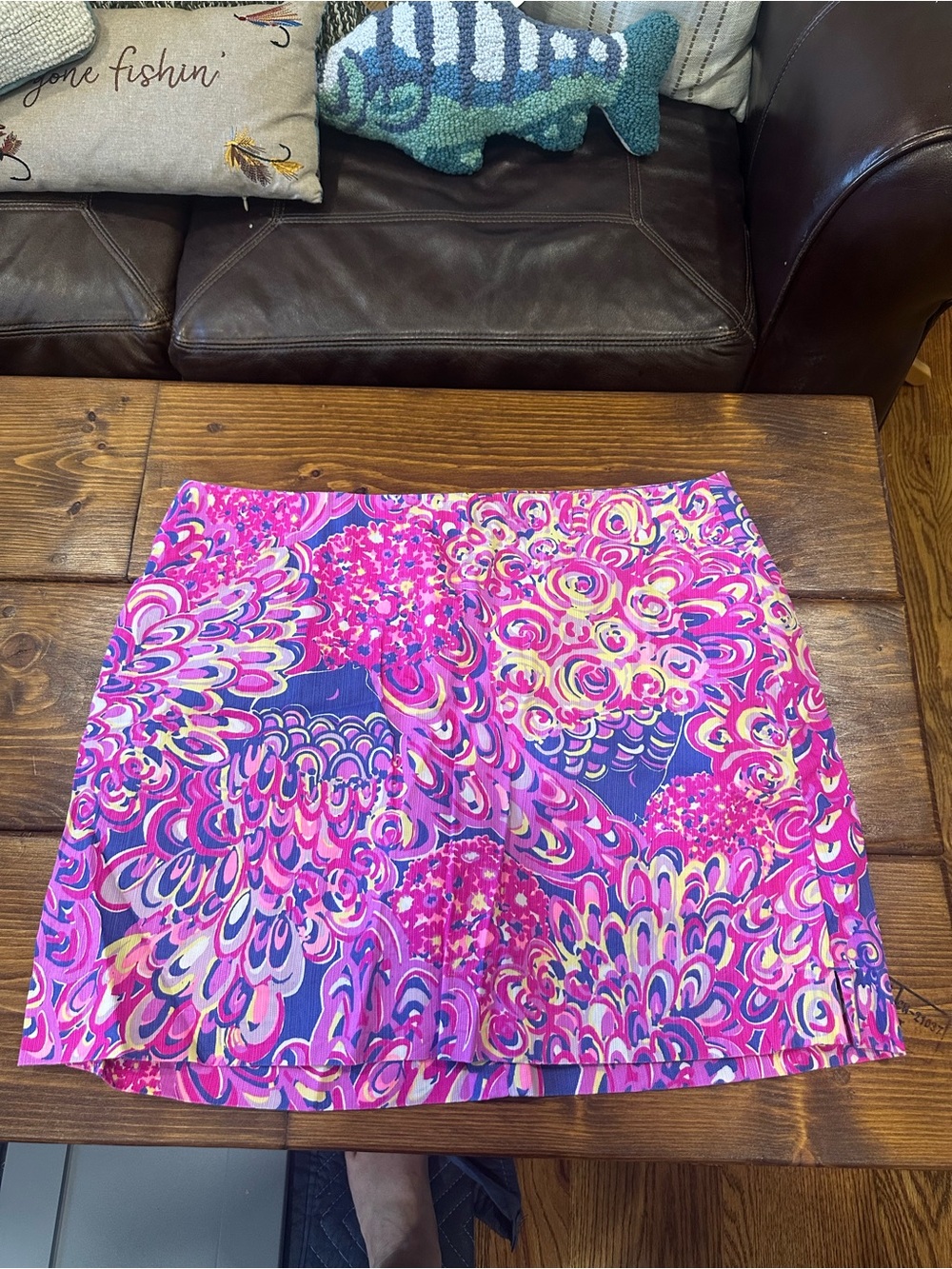 Lilly Pulitzer Vibrant Pink/Purple & Blue Skort